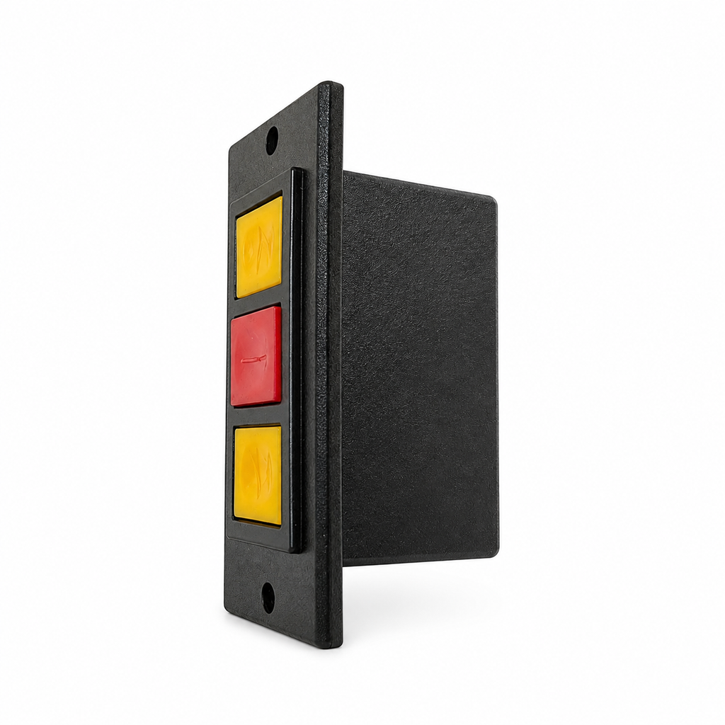 Rolling Door Up Down Stop 3 Buttons Push Button Switch for 24v battery backup