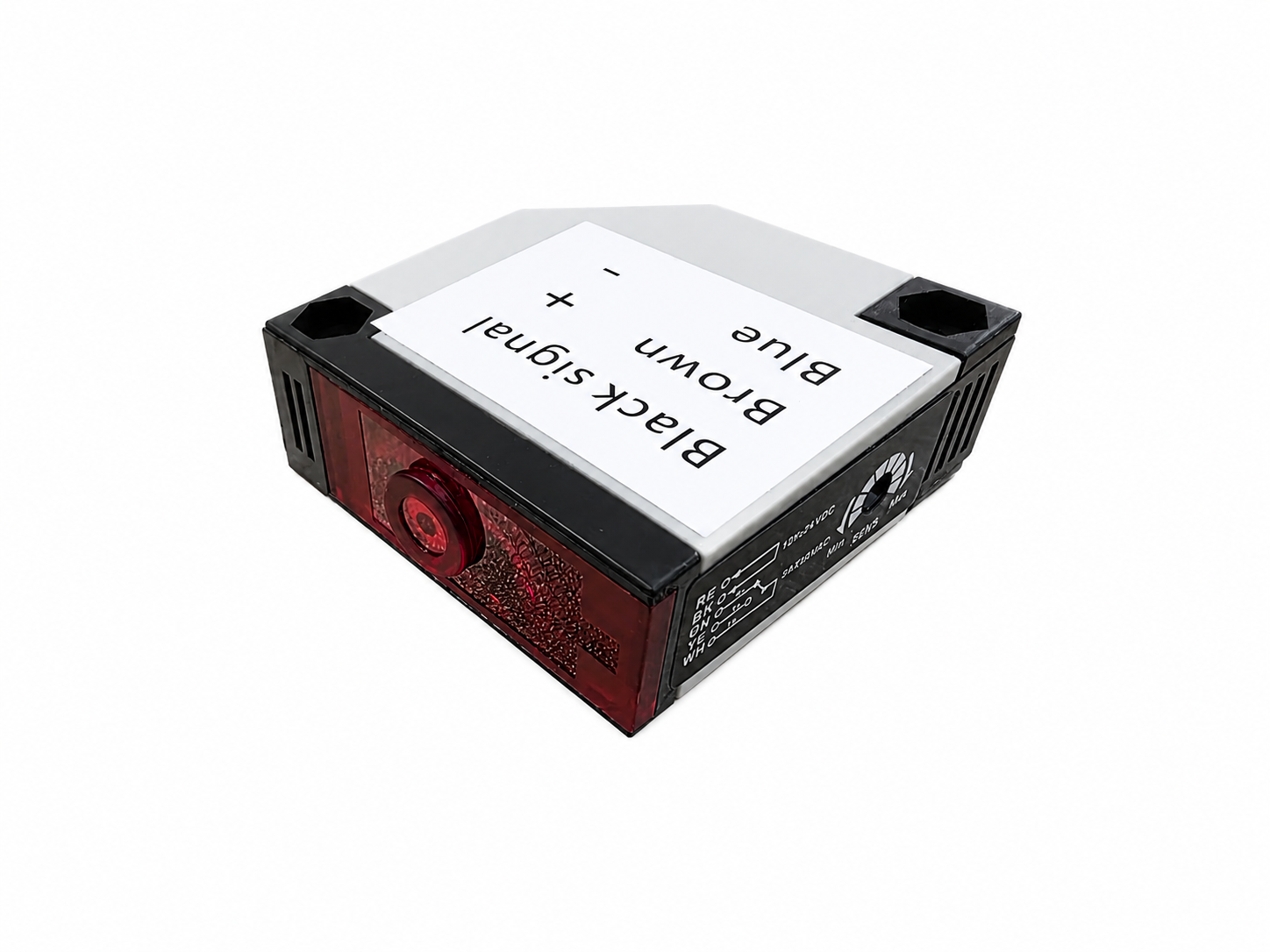 Retro-reflective photoelectric sensor switch