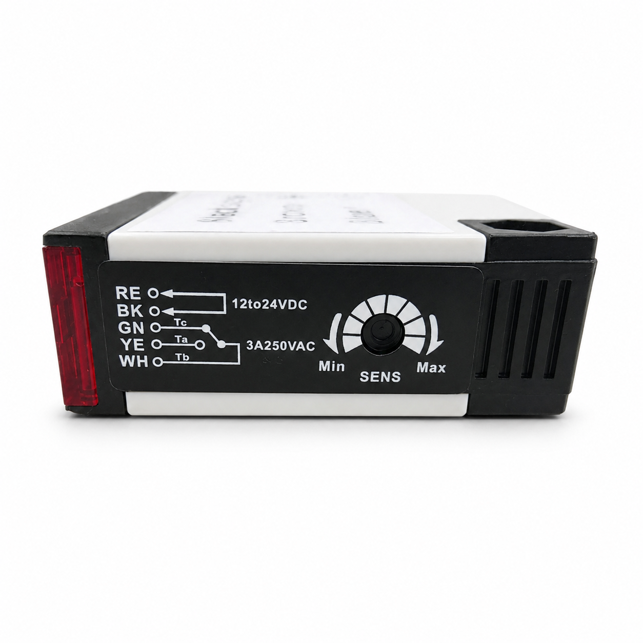 Retro-reflective photoelectric sensor switch