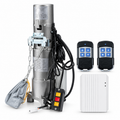 Shutter Drive 600kg AC WiFi roller shutter door motor kit with two remotes, WiFi receiver module, chain sprocket and push button control